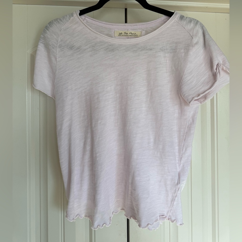 We The Free Soft Pink Short Sleeve Top